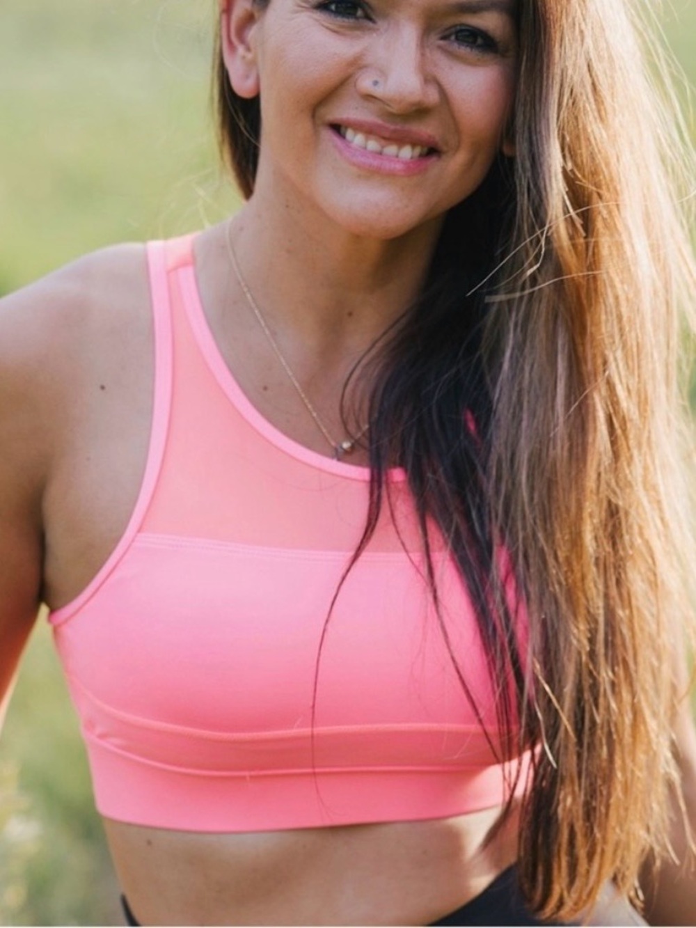 ZYIA All Star Sports Bra - Coral Pink